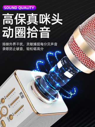 索爱MC1全民(mín)電(diàn)视K歌家用(yòng)KTV专用(yòng) 无線(xiàn)蓝牙手机卡拉ok自带声卡儿童通用(yòng)直播唱歌套装